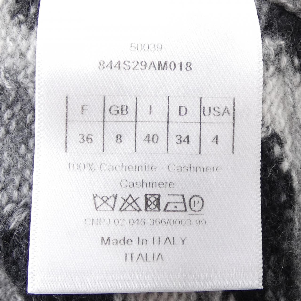 クリスチャンディオール CHRISTIAN DIOR 844S29AM018 ニット