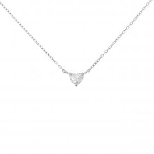 PT900/PT850 ハート ダイヤモンド ネックレス 0.15CT