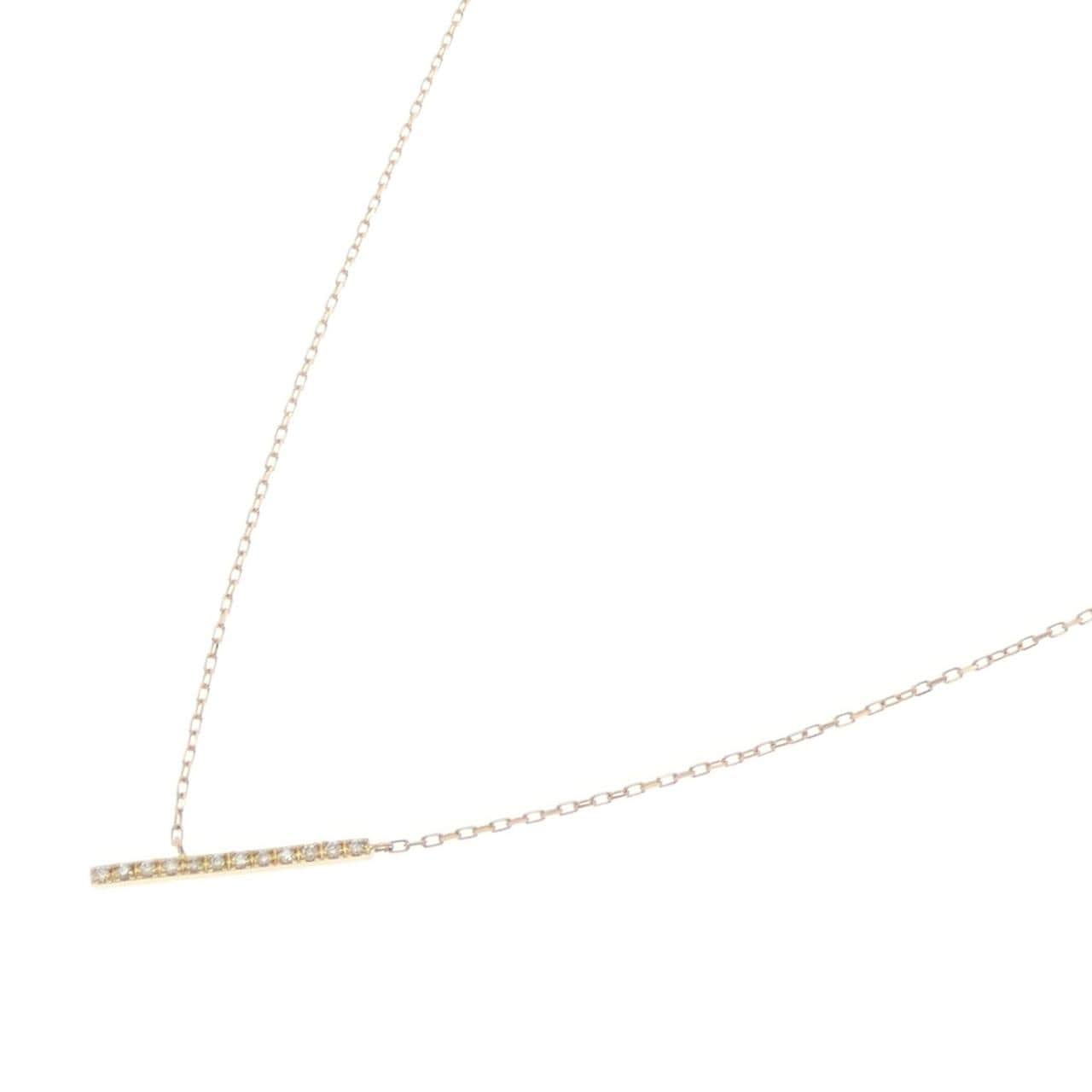 K18YG ダイヤモンド ネックレス 0.04CT