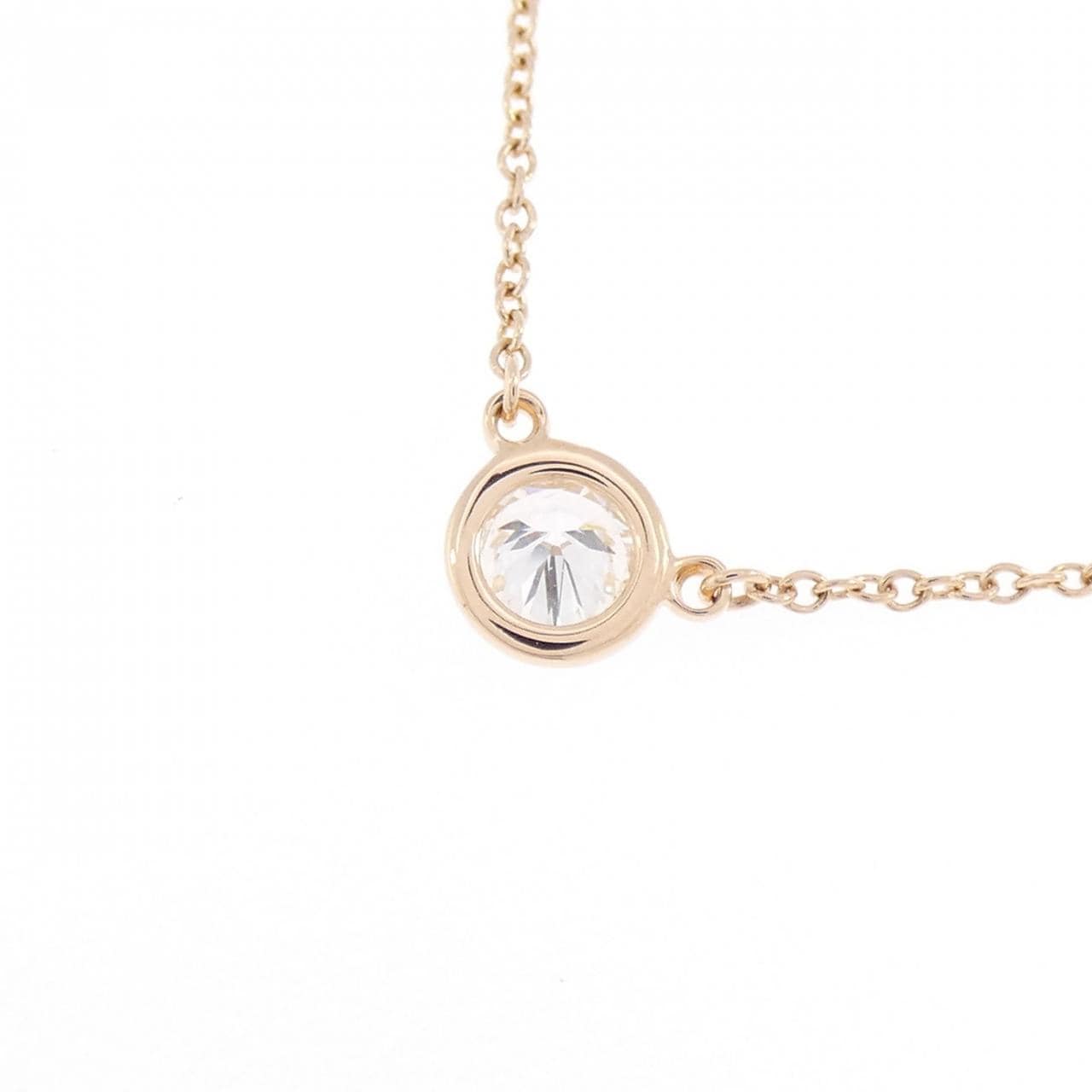 ティファニー バイザヤード ネックレス 0.27CT G IF 3EXT
