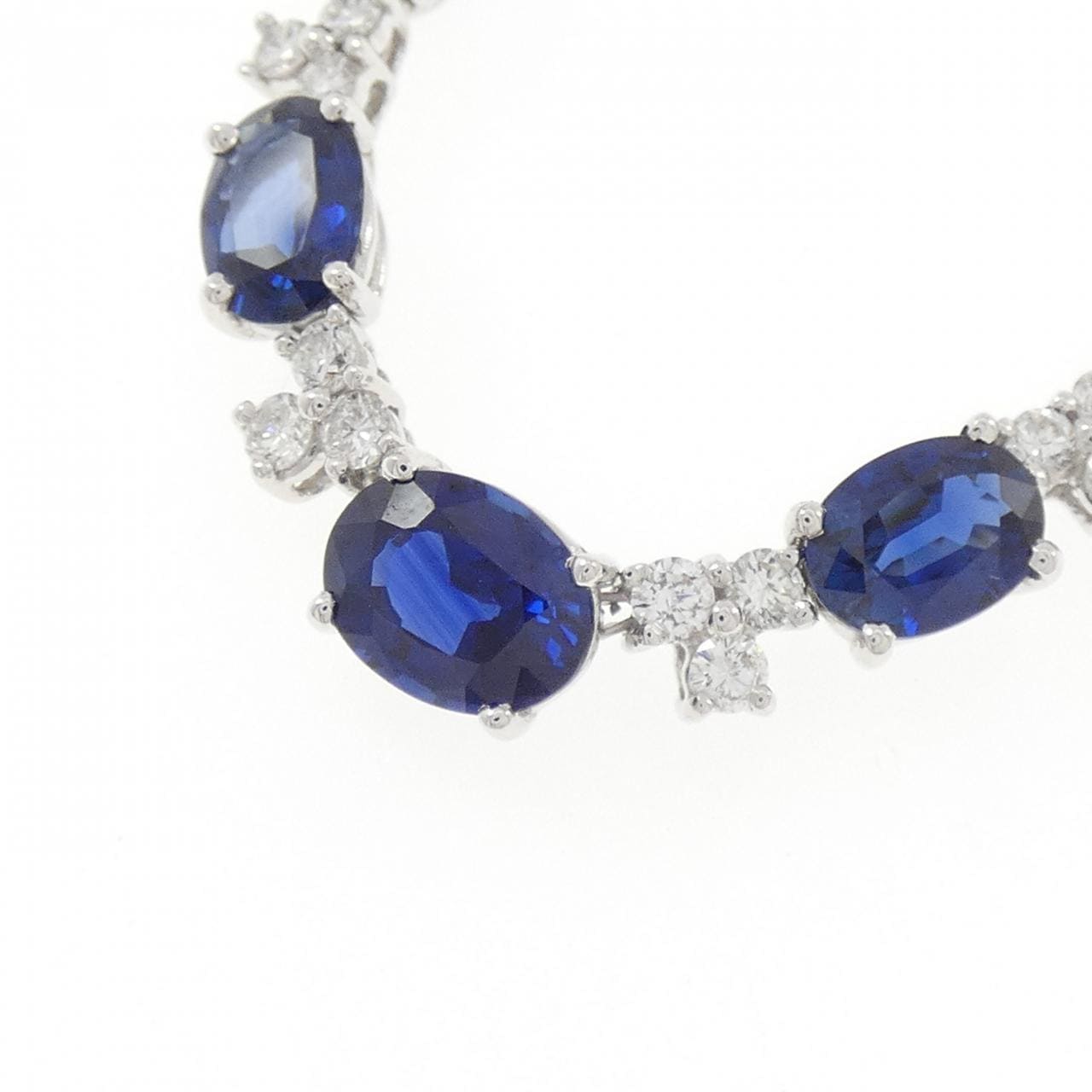 K18WG サファイヤ ネックレス 24.50CT