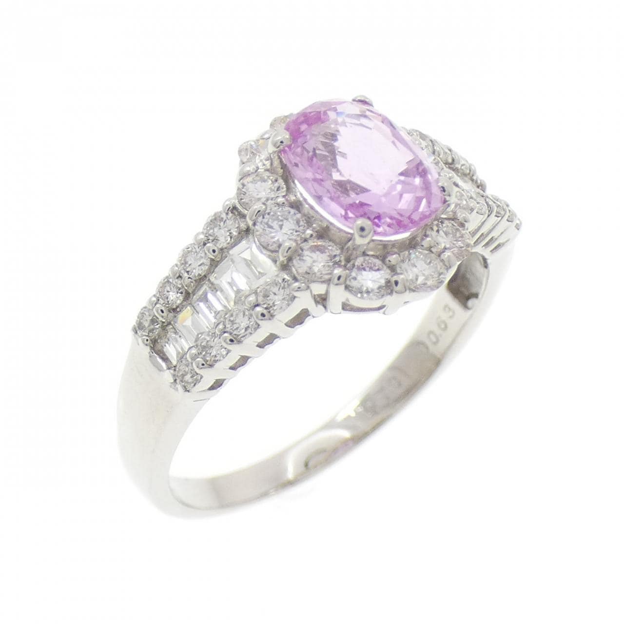 PT950 サファイヤ リング 1.179CT