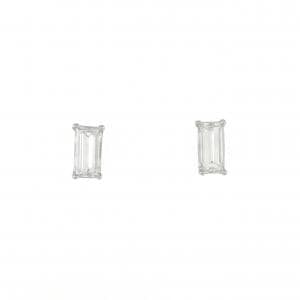 PT ダイヤモンド ピアス 0.353CT 0.370CT F VS2 ファンシーカット