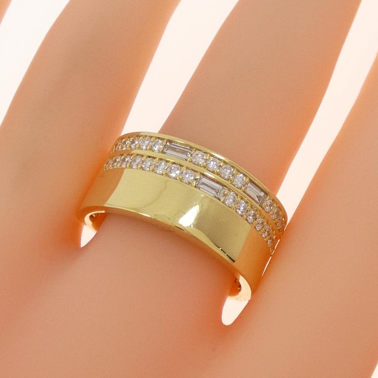 【新品】K18YG ダイヤモンド リング 0.72CT