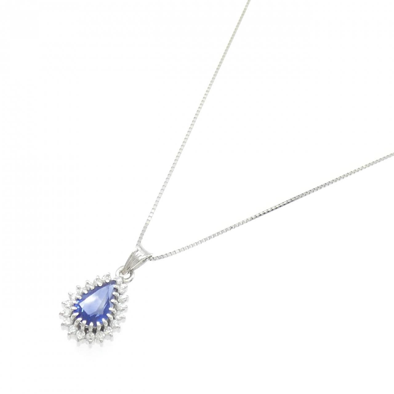 PT900/PT850 サファイヤ ネックレス 1.41CT