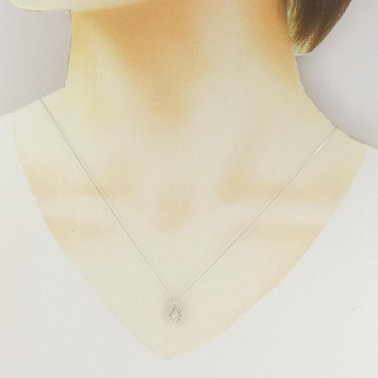 【新品】PT900/PT850 ダイヤモンド ネックレス 0.19CT
