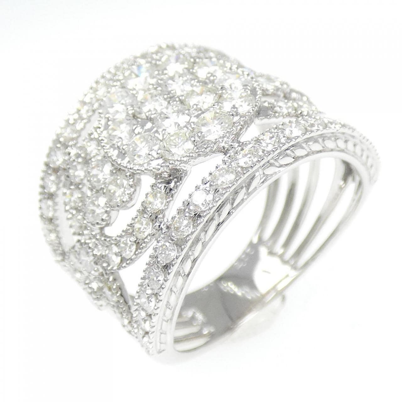 750WG ダイヤモンド リング 2.00CT