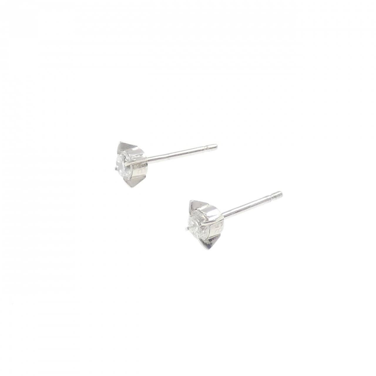 PT/PT900鑽石耳環 0.370克拉