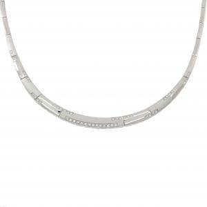 K18WG ダイヤモンド ネックレス 1.00CT