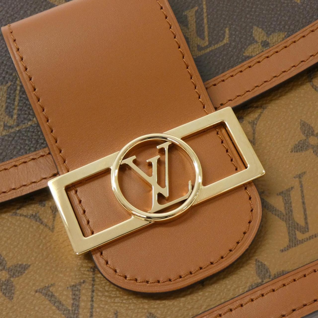 LOUIS VUITTON Monogram Reverse Dauphine MM M44391 肩背包