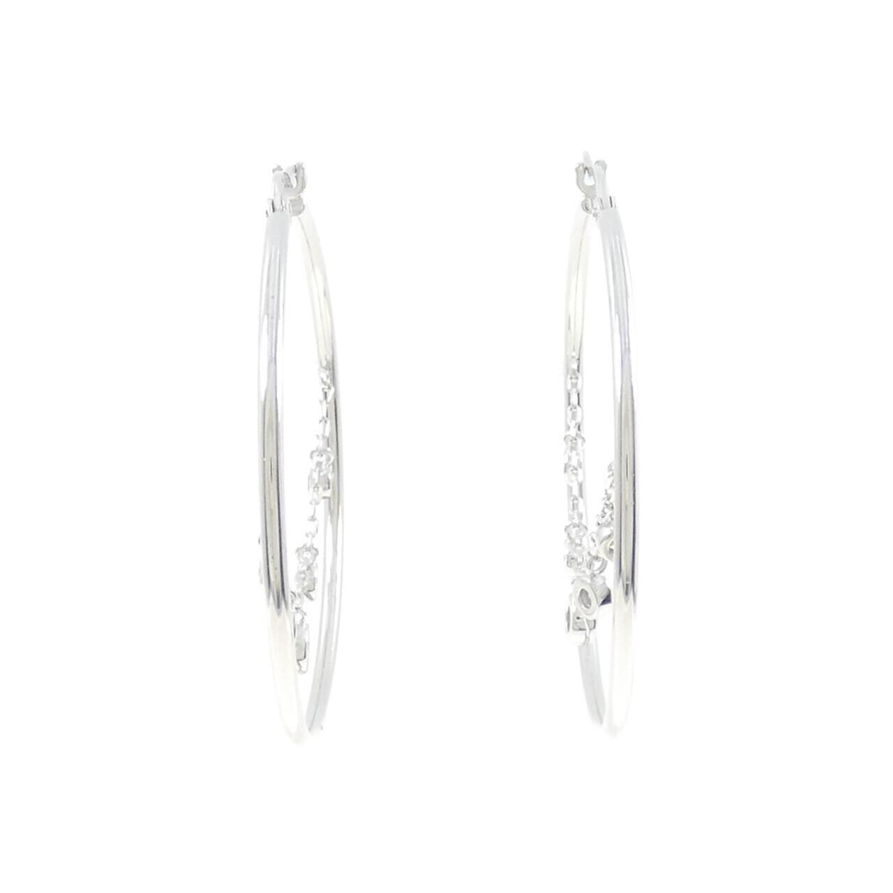 K18WG ダイヤモンド ピアス 0.22CT