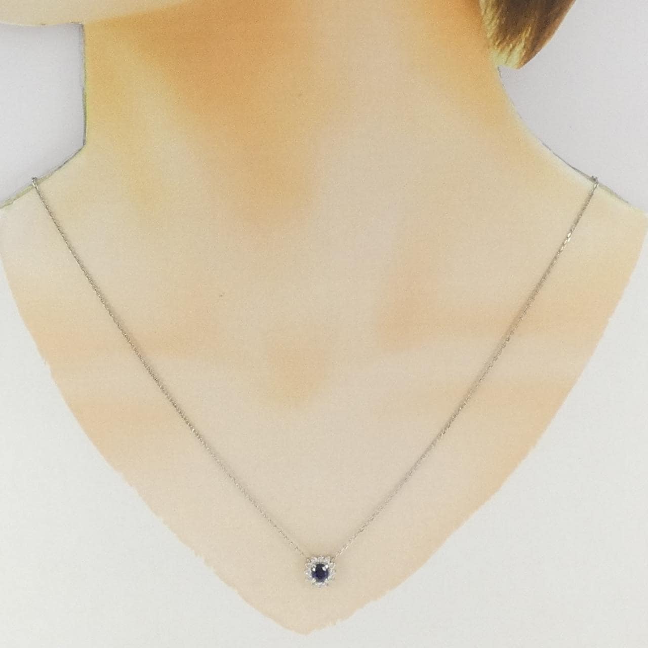 PT サファイヤ ネックレス 0.51CT