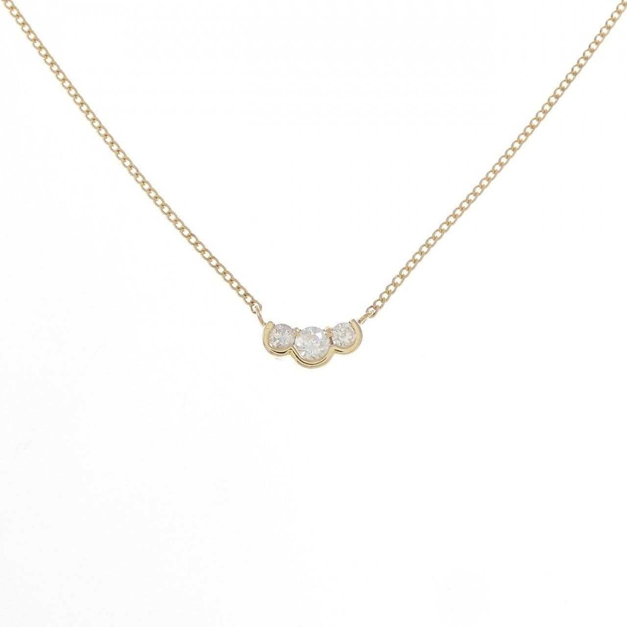 K18YG ダイヤモンド ネックレス 0.20CT