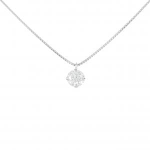 PT900/PT850 ソリティア ダイヤモンド ネックレス 0.304CT