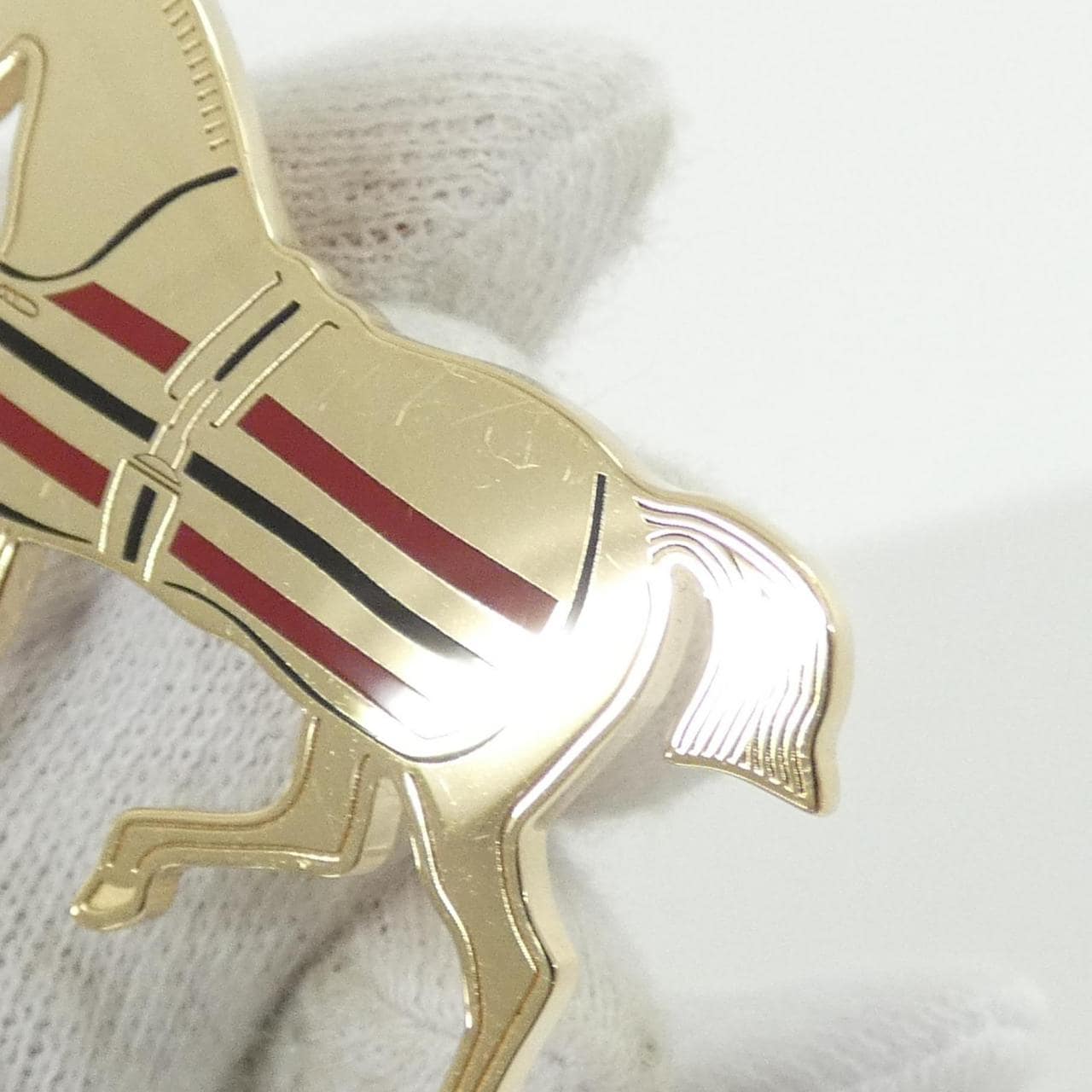 エルメス CHEVAL A LA COUVERTURES 603722S スカーフリング
