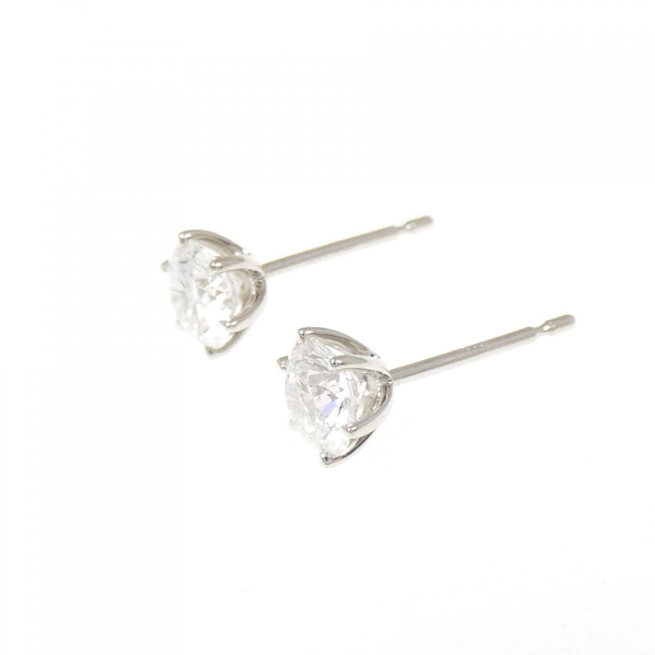 【リメイク】PT900/ST ダイヤモンド ピアス 0.518CT 0.527CT E-F VS1-2 EX-VG