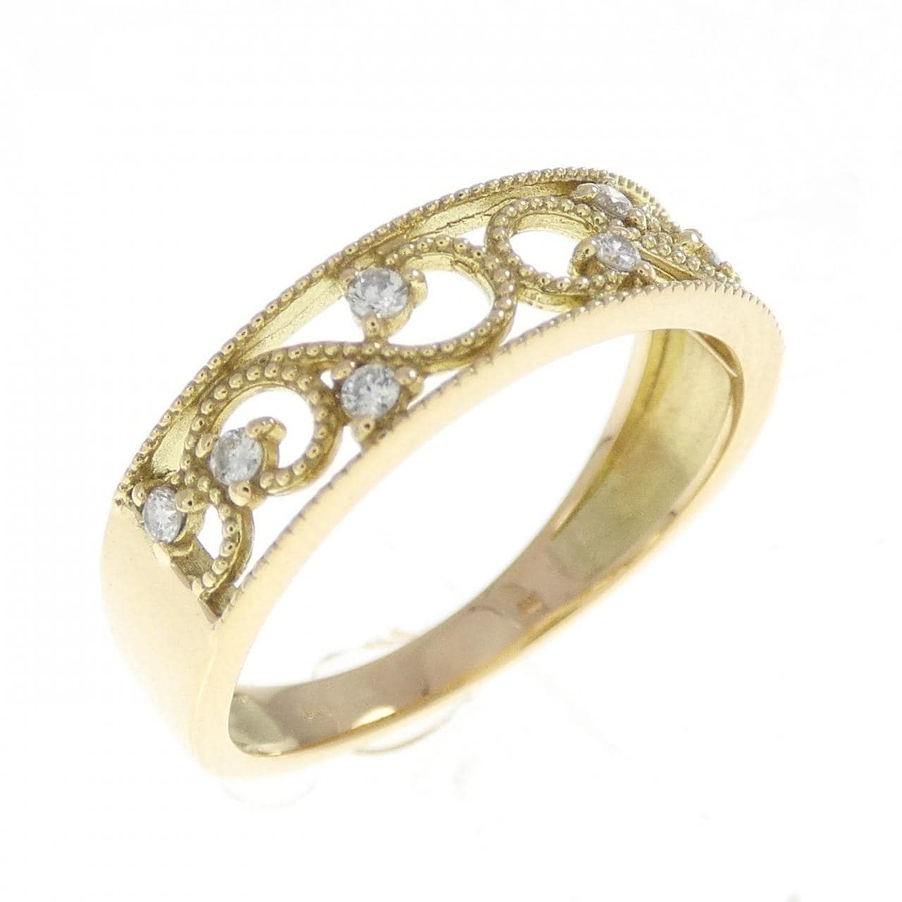 K18YG ダイヤモンド リング 0.10CT