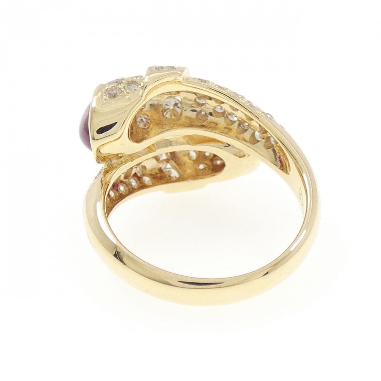 K18YG ルビー リング 1.18CT