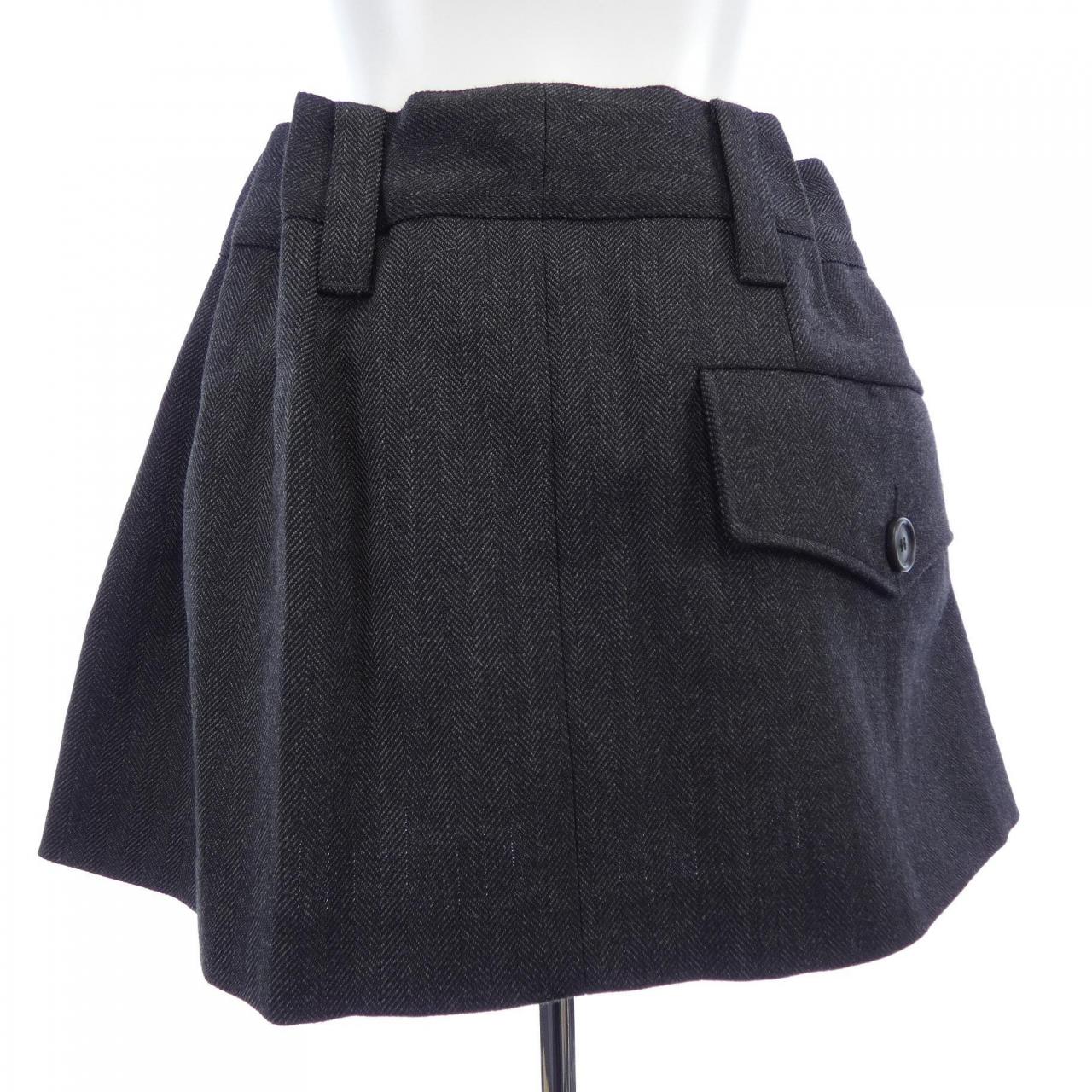 プラダ PRADA シェブロンウールミニスカート P132ZG SOOO 17YU スカート