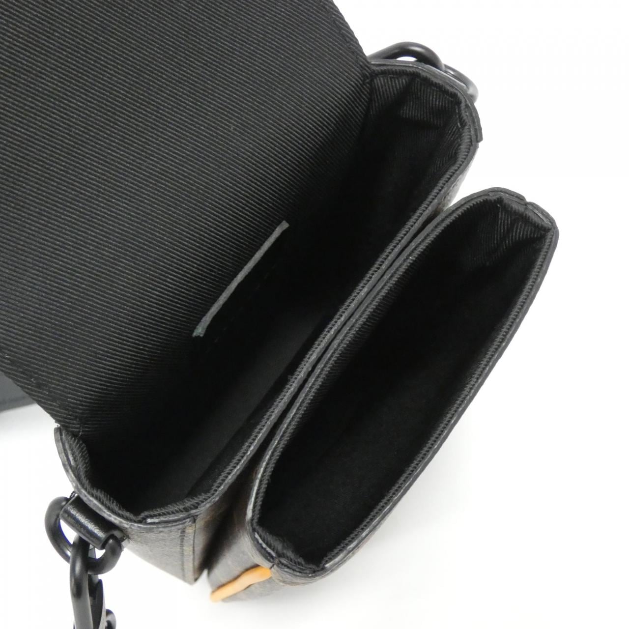 LOUIS VUITTON Monogram Macassar S Rock Vertical Wearable Wallet M82535 Shoulder Bag