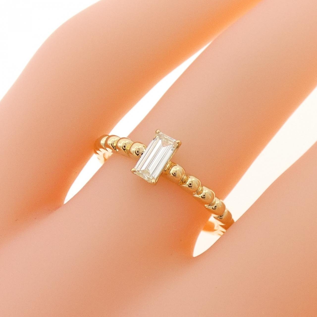 K18YG ダイヤモンド リング 0.306CT