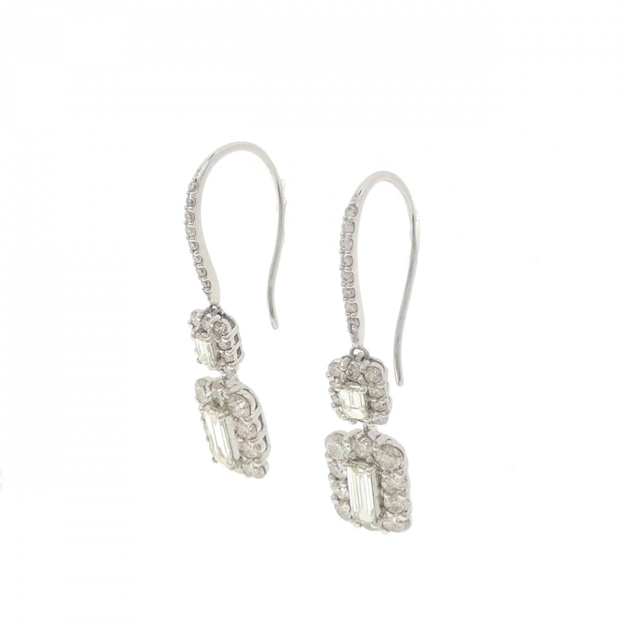 【新品】PT950 ダイヤモンド ピアス 1.74CT
