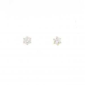 【リメイク】K18YG/ST ダイヤモンド ピアス 0.207CT 0.227CT F SI1-2 VG-GOOD