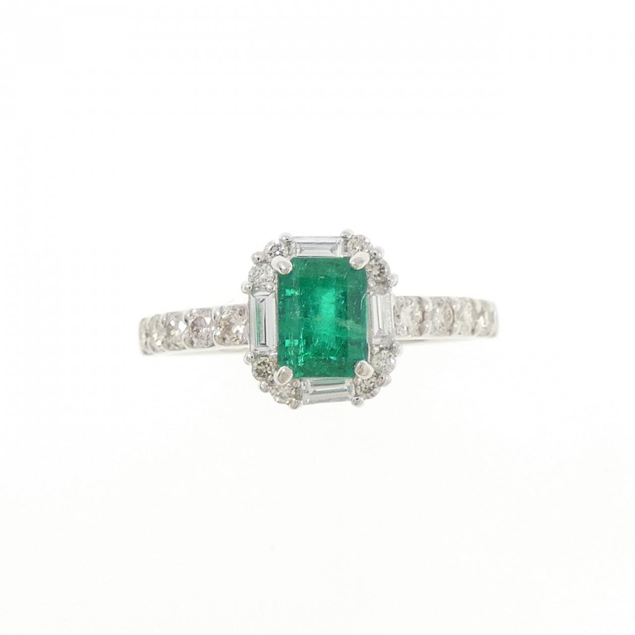 【新品】PT900 エメラルド リング 0.67CT