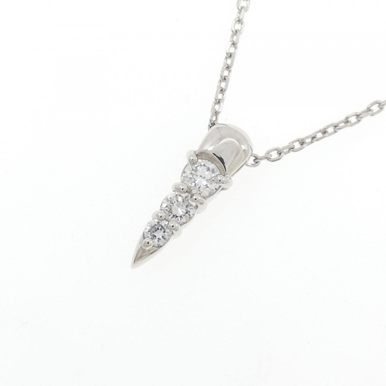 PT850 Diamond Necklace 0.16CT