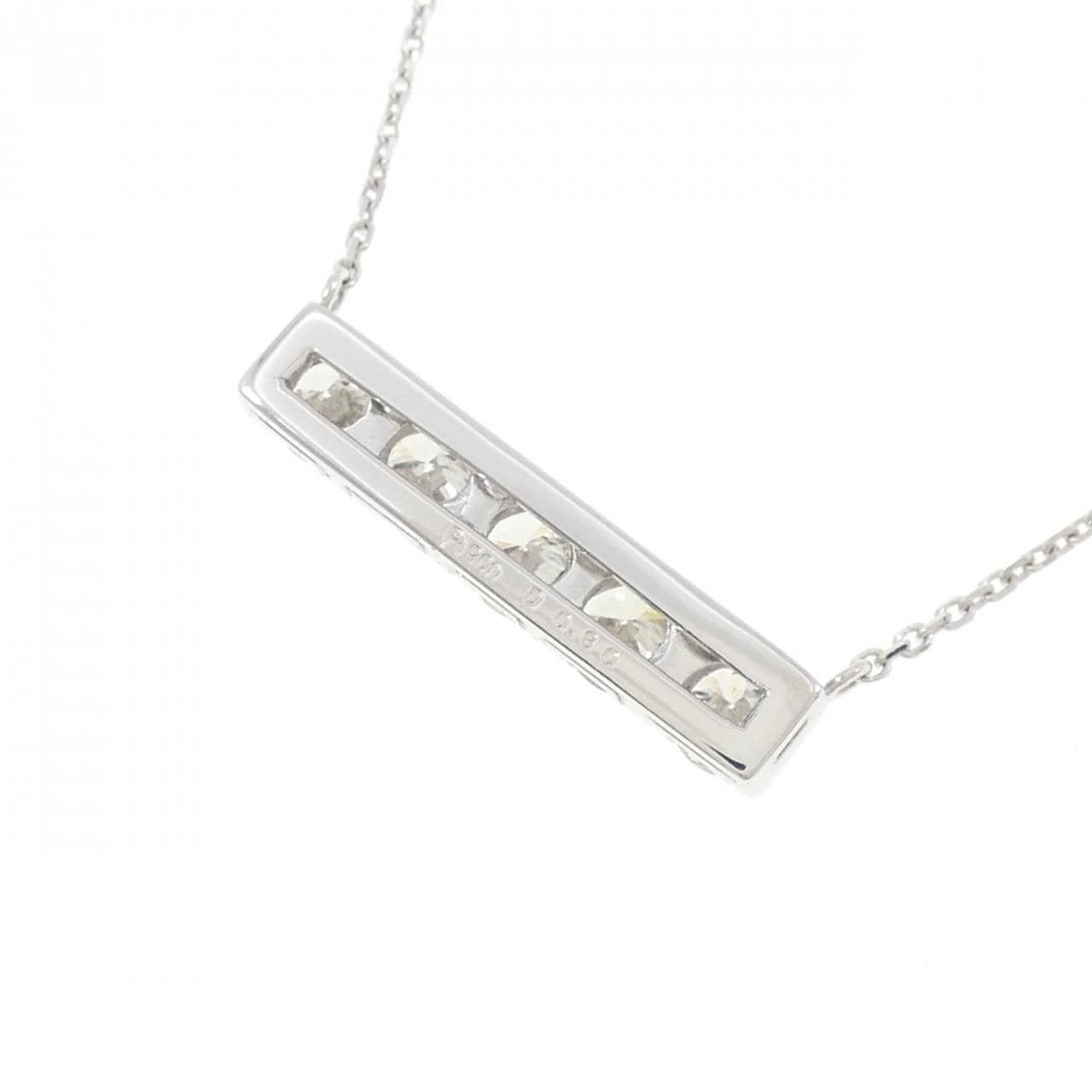PT900/K18WG ダイヤモンド ネックレス 0.80CT