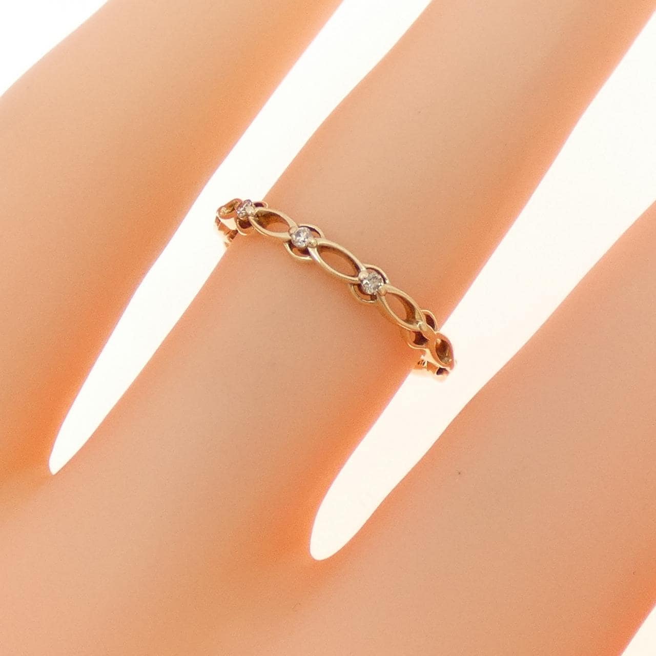 アガット ダイヤモンド リング 0.02CT