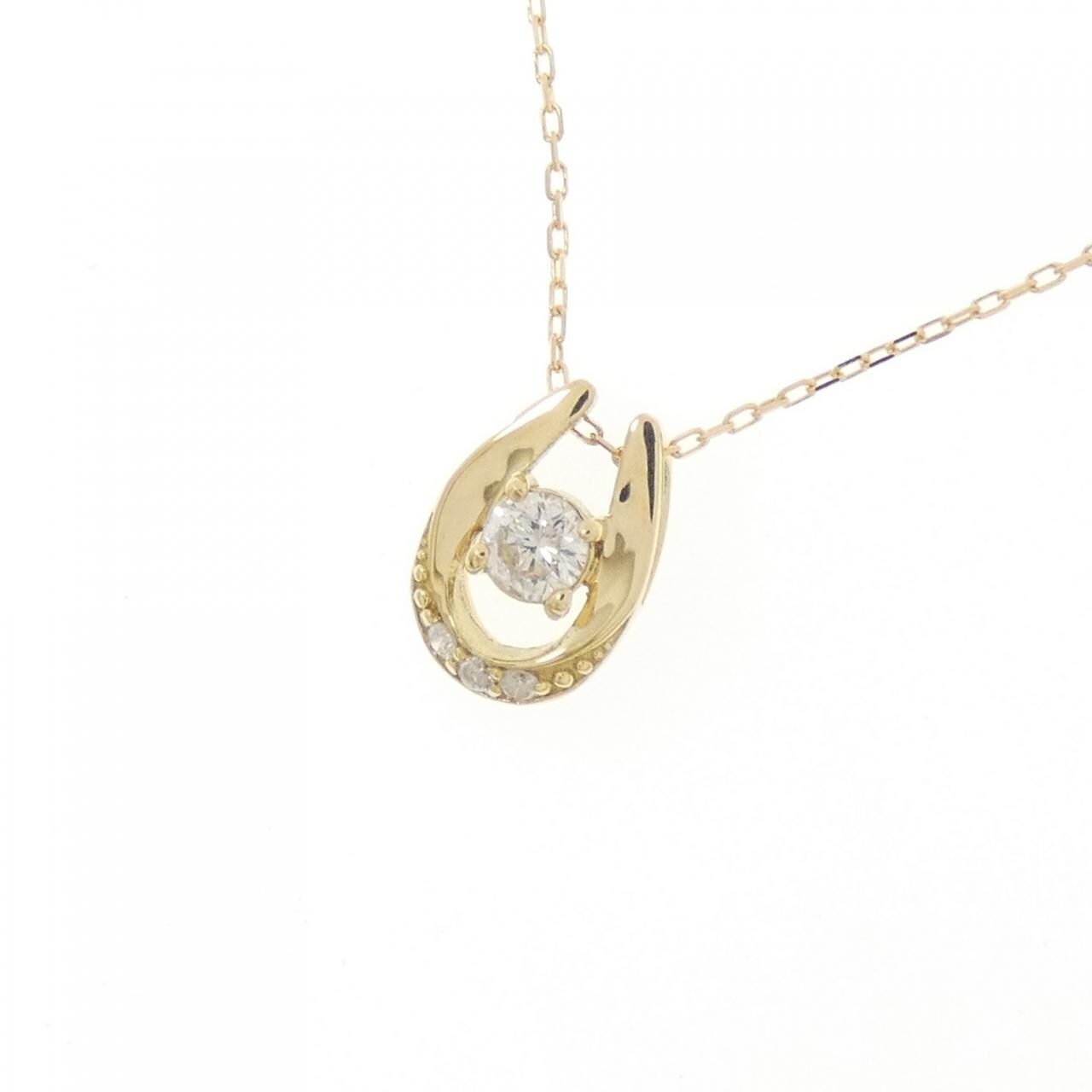 K18YG ダイヤモンド ネックレス 0.10CT