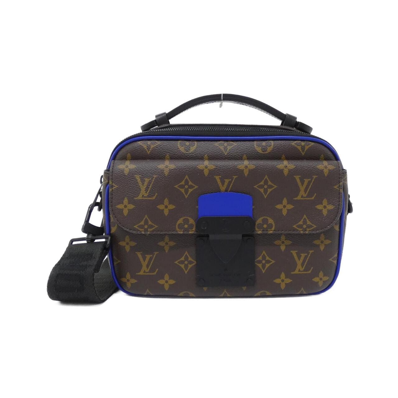 LOUIS VUITTON Monogram Macassar S Lock Messenger M45863 Shoulder Bag