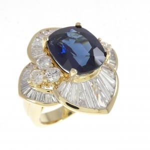 750YG/750WG サファイヤ リング 7.50CT