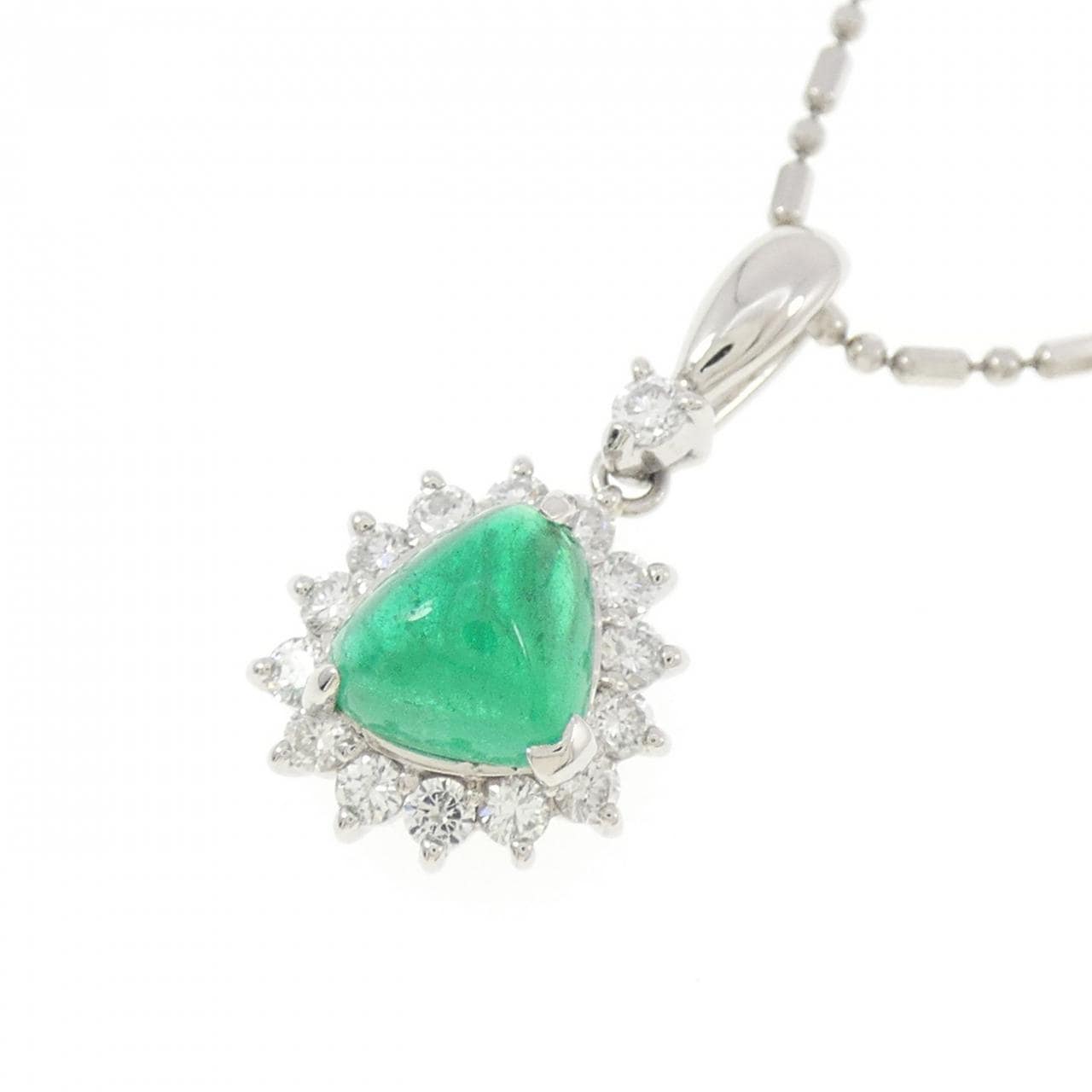 PT900/PT850 エメラルド ネックレス 1.33CT
