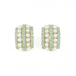 K18YG 淡水パール ピアス