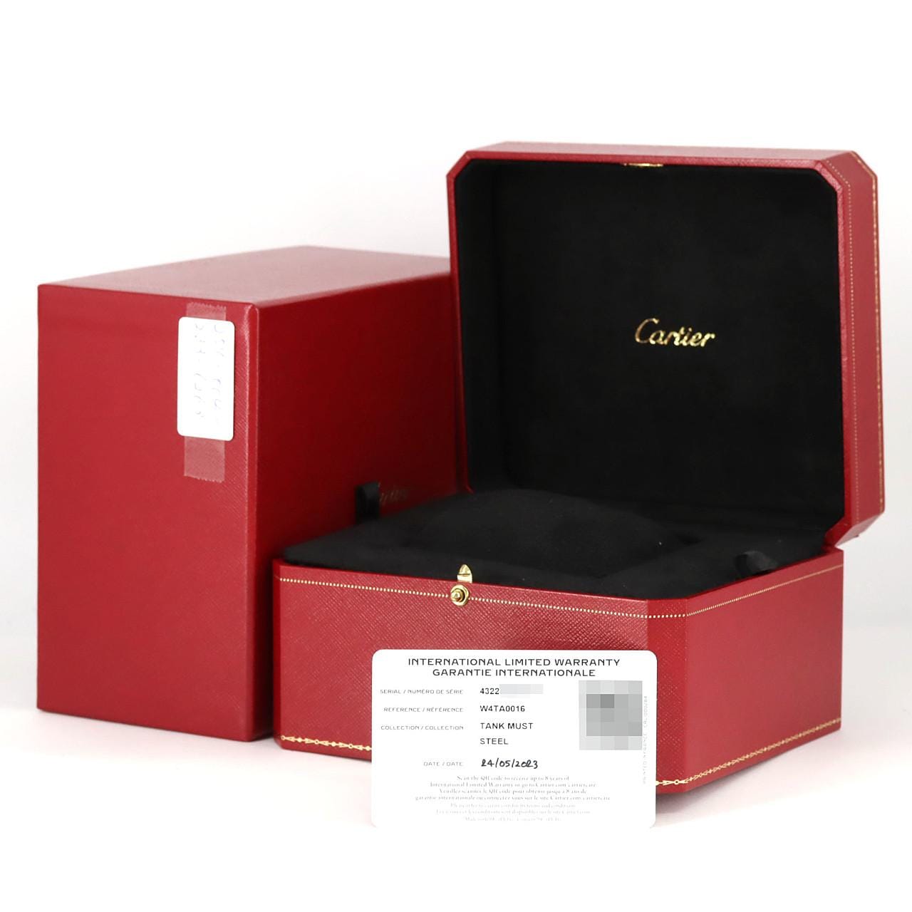 Cartier Tank Mast SM/D W4TA0016 SS石英