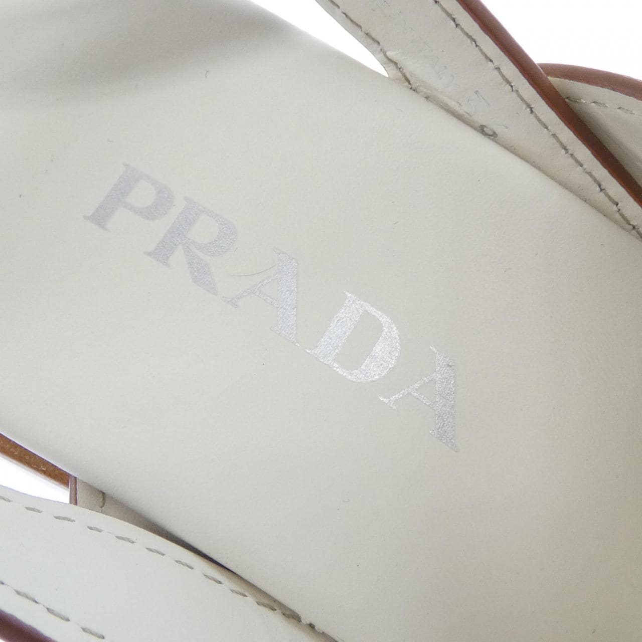 プラダ PRADA クロスレザー プラットフォーム 1X5170 サンダル
