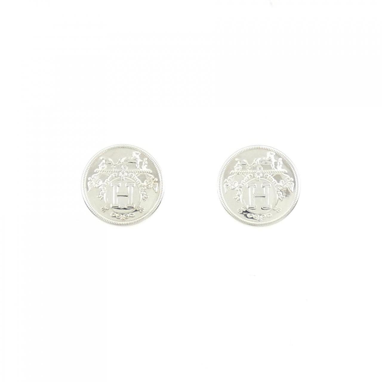 HERMES Exlibris TPM earrings