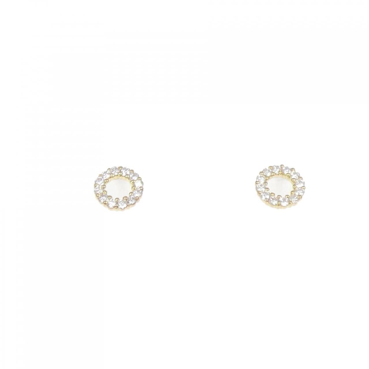K18YG ダイヤモンド ピアス 0.20CT
