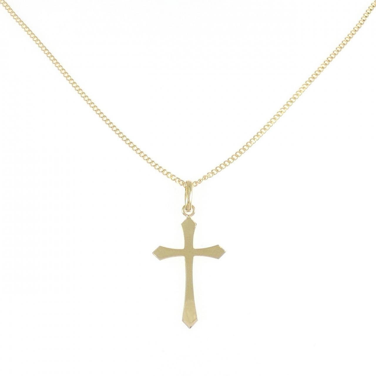 K18YG クロス ネックレス