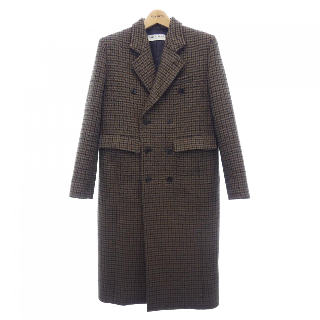 【新品】BALENCIAGA バレンシアガ チェックコート サイズ48 コメ兵|バレンシアガ BALENCIAGA コート|BALENCIAGA|メンズ