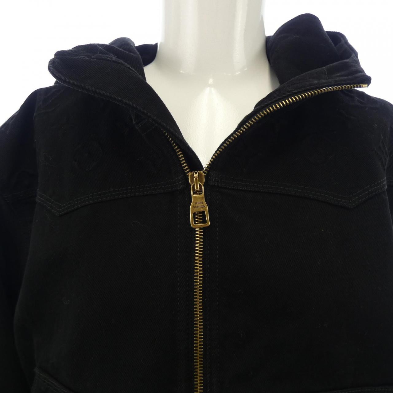 ルイヴィトン LOUIS VUITTON モノグラムディテールフーデッドデニムジャケット HNA10WOK4 デニムジャケット