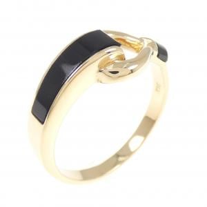 K18YG onyx ring