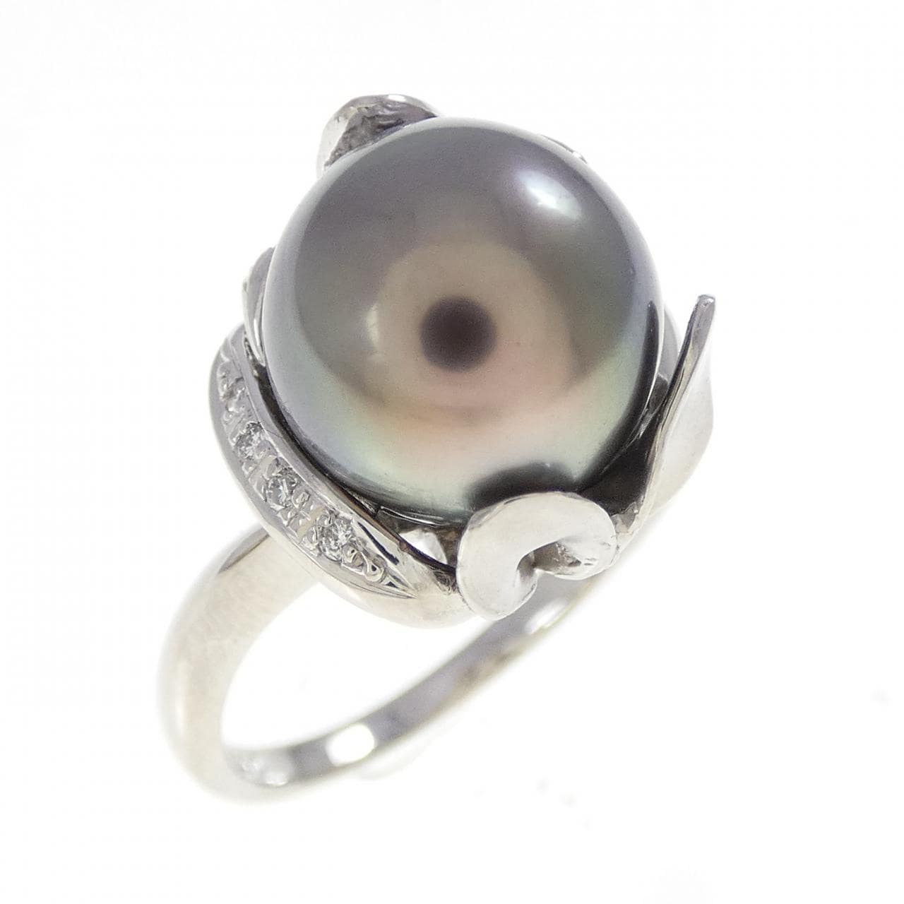 PT900 黒蝶パール リング 10.5mm