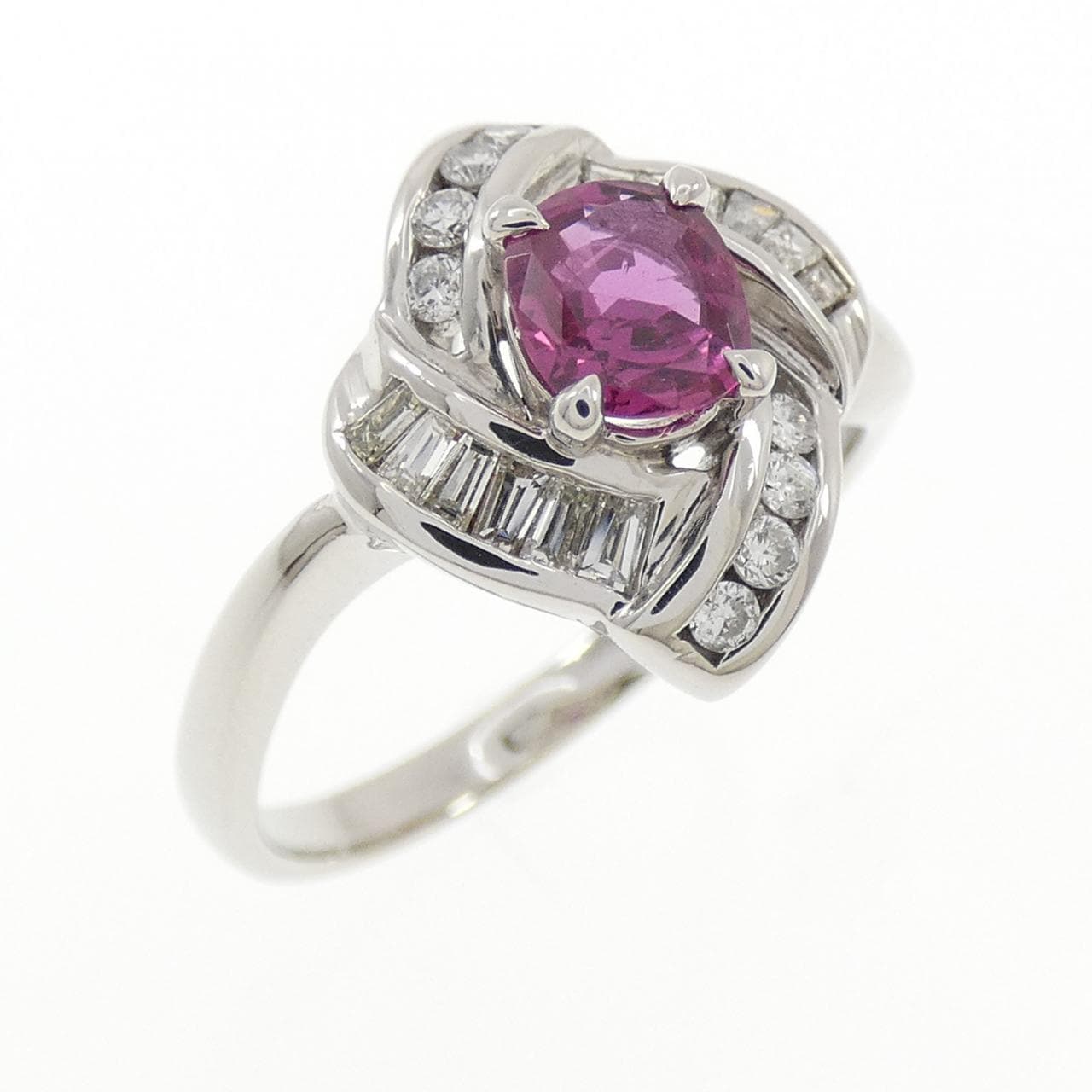 PT900 ルビー リング 0.48CT