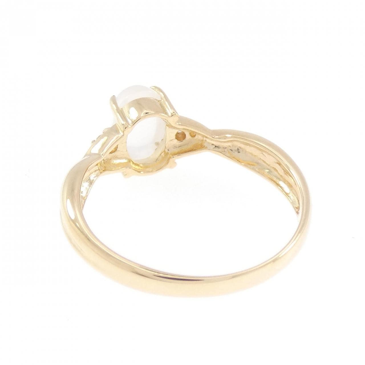 K18YG ムーンストーン リング