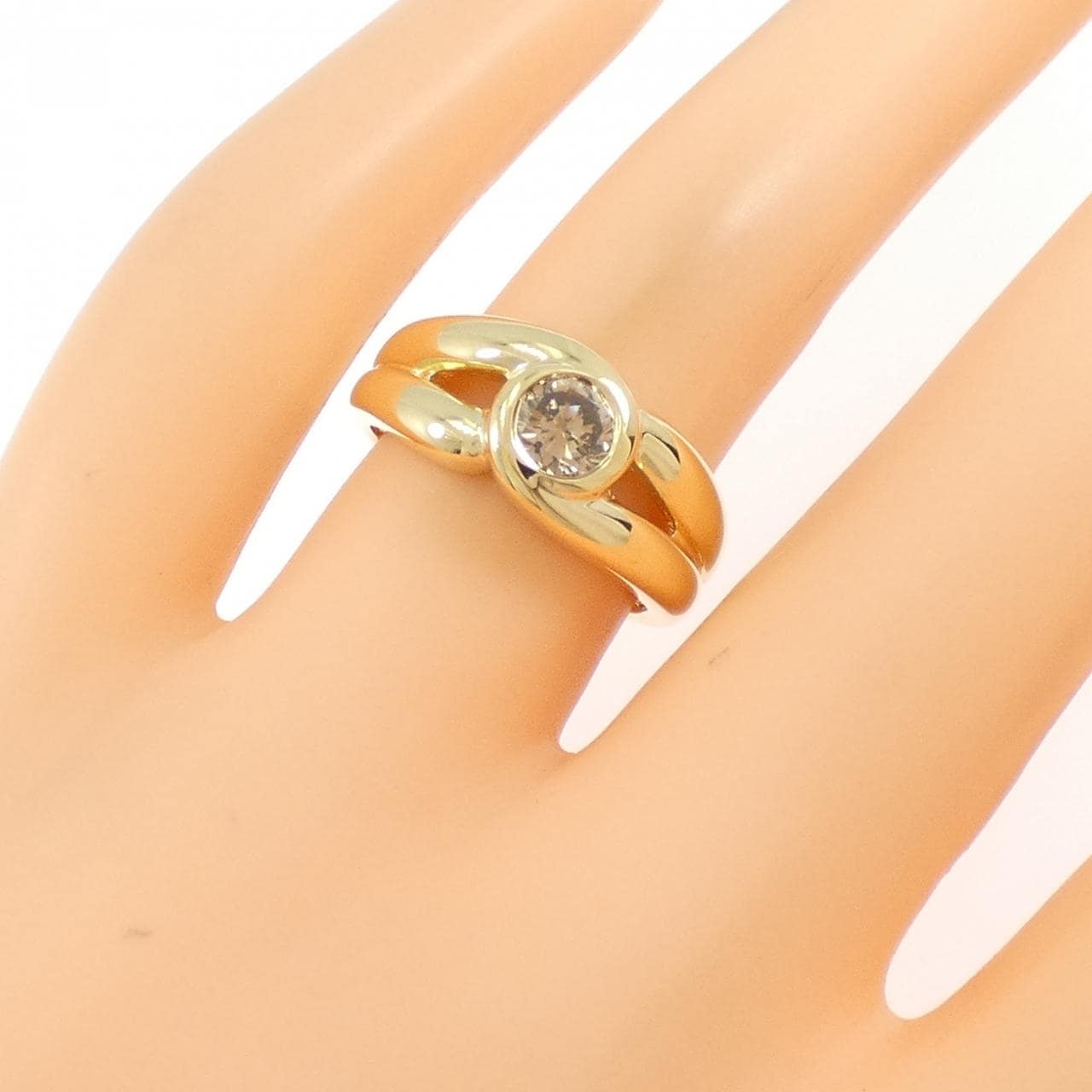 750YG ダイヤモンド リング 0.47CT