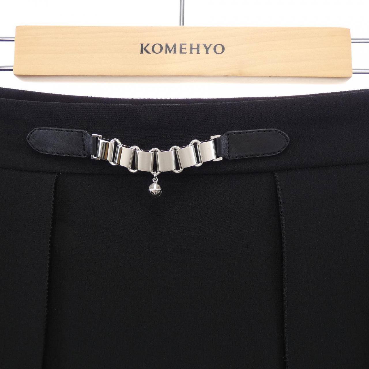 エルメス HERMES パネルスカート ジュエル&レザー 2H0316DC スカート