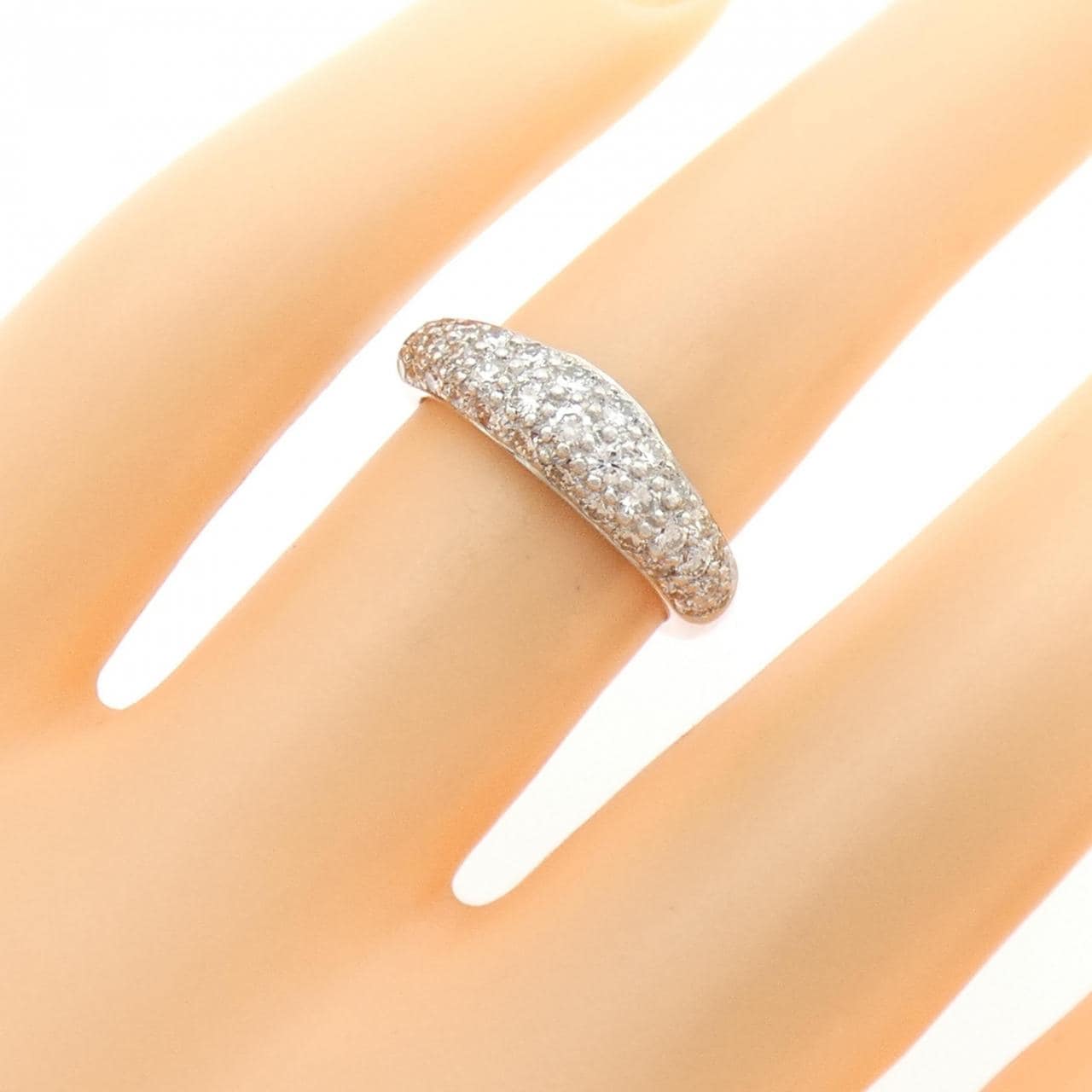 PT900 パヴェ ダイヤモンド リング 0.65CT